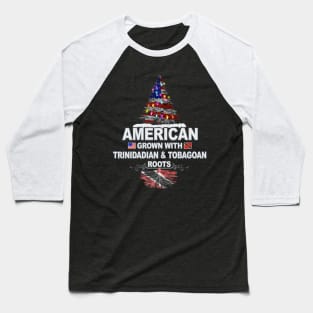 Christmas Tree  American Grown With Trinidadian And Tobagoan Roots - Gift for Trinidadian And Tobagoan From Trinidad And Tobago Baseball T-Shirt